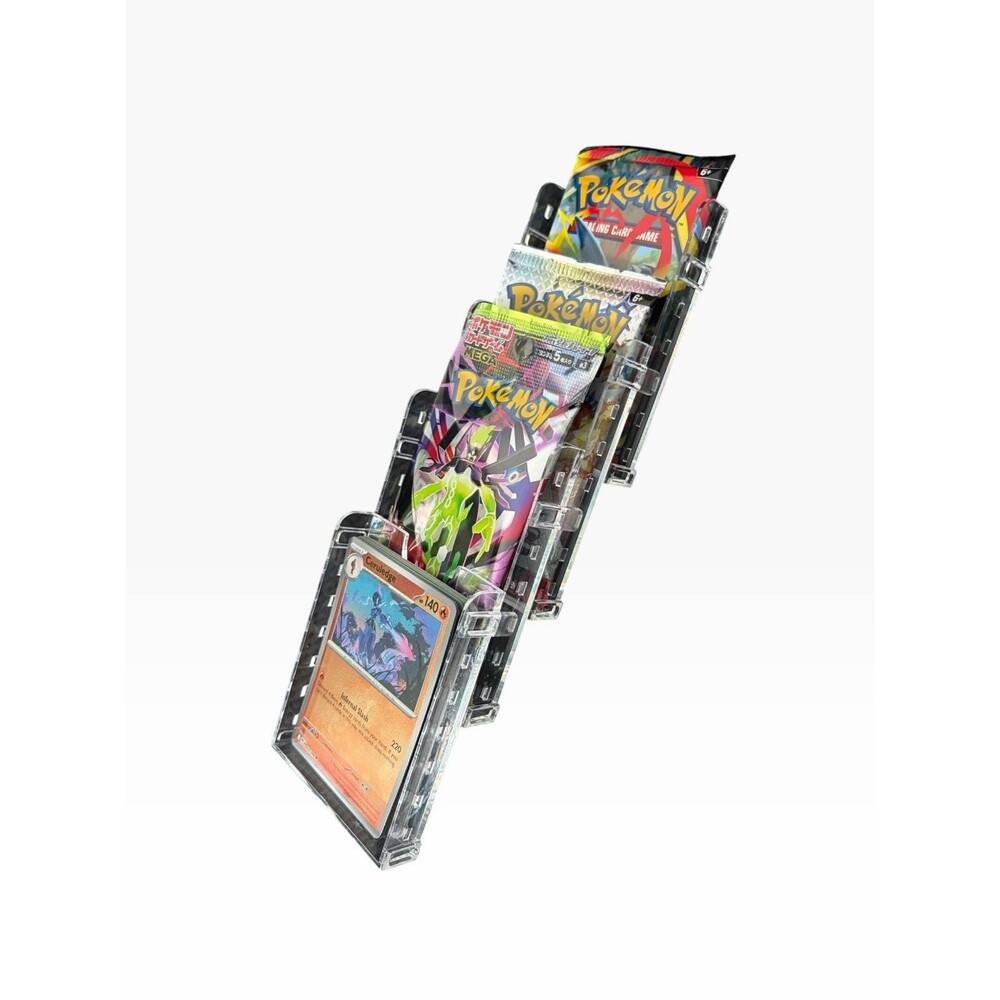 Cardmaxxx Modular Trading Card Holders Display Retail Collectors Case 5-pack